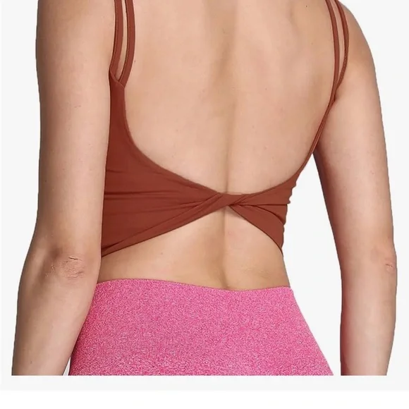 Burnt Orange workout top - Picture 2 of 4